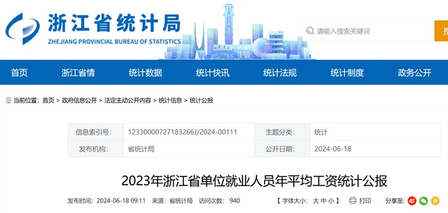 最新！2023年浙江省平均工資出爐！你是什么段位？社保基數(shù)也要跟著調(diào)整了？